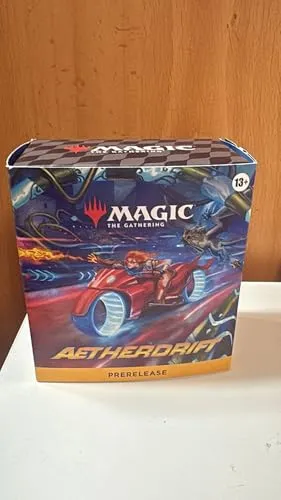 Magic the Gathering: Aetherdrift - Prerelease (Englisch) - TCG Sammelkartenspiel, entdecke zufällige Karten aus der Ätherdrift-Edition und erweitere deine Sammlung mit diesem spannenden Prerelease-Pack.