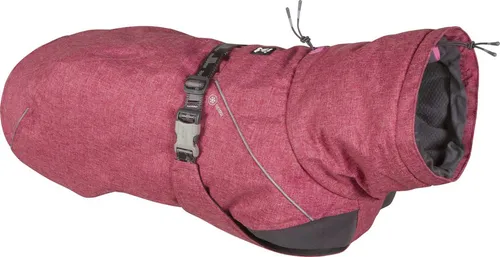 Hurtta Expedition Parka Wintermantel für Hunde in Beetroot, dunkel rosa - Winterjacke für Hunde, ideal für kalte Abenteuer. Verstellbare Passform und reflektierende Paspeln für Sicherheit. Perfekt für kurzhaarige Hunde und optimale Bewegungsfreiheit.