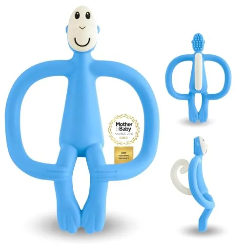 Schnuller & Beißringe Blau von Matchstick Monkey