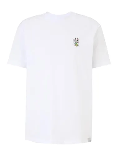 IRIEDAILY Herren T-Shirt - Bye Bye Tee in White, M - T-Shirts für Herren aus Bio-Baumwolle mit einzigartigem Artwork von Goodmood, vegan und nachhaltig produziert in Portugal.