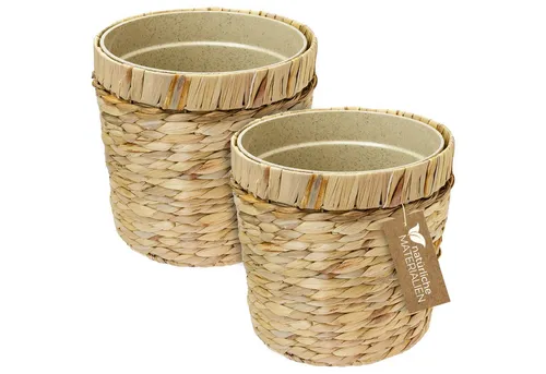 HMF Wasserhyazinthentopf Set (2 St) in beige von HMF