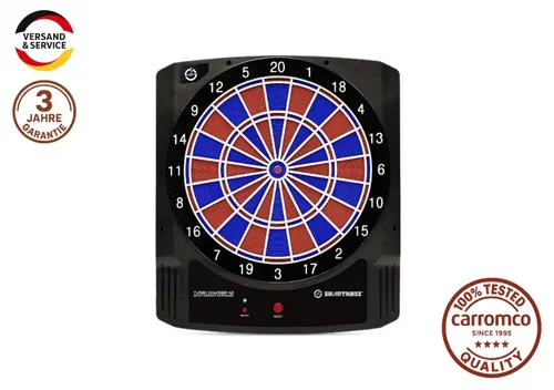 Smartness Elektronisches Dartboard TURBO CHARGER 4.0 - App-gesteuertes elektronisches Dartboard mit 16 Spielen, ideal für 1-8 Spieler, inklusive kostenloser App für iOS und Android. Perfekte Trefferübersicht und Statistikverfolgung.