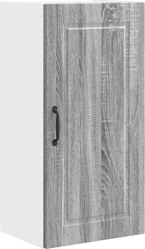 vidaXL Küchenwandschrank Graues Sonoma 40 x 31 x 80 cm - Küchenunterschrank aus hochwertigem Holzwerkstoff, feuchtigkeitsbeständig mit modernem Design und 3 stabilen Regalen für optimale Aufbewahrung.