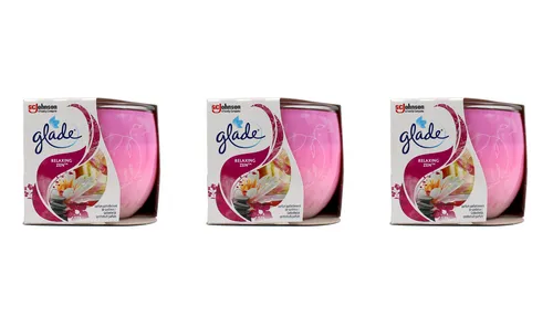 glade Duftkerze Relaxing Zen , 3x120g EAN500020861549 in pink von Glade