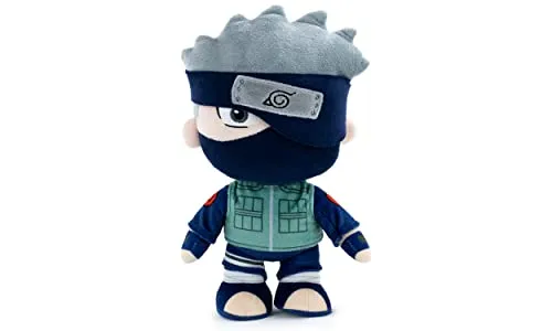 BARRADO Kuscheltier mit Naruto-Figuren 30zm - Naruto, Kakashi, Sasuke, Kurama, Naruto Six Path - Sammler-Edition - Super Soft Qualität (Kakashi)