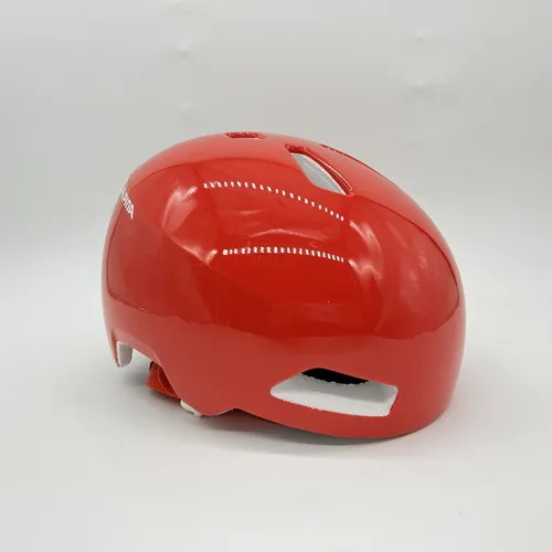 Alpina Hackney Casque Unisex-Kids, Red Gloss, 47-51cm - Fahrradhelm für Kinder, bietet optimalen Schutz und stylisches Design für kleine Fahrradfahrer.