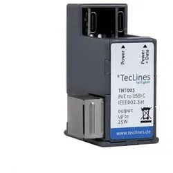 TecLines TNT003 PoE Netzteil auf USB-C Ethernet Splitter von TecLines