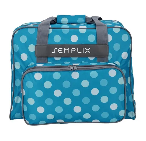 Semplix Nähmaschinentasche Polka Dots petrol/türkis von Semplix