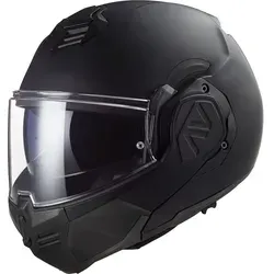 LS2 Klapphelm ADVANT Full Black M - Vielseitiger Motorradhelm - Motorradhelme mit abnehmbarem Latz, hypoallergenem Innenraum und doppelt homologiert für Jet und Integral. Ideal für Komfort und Sicherheit auf jeder Fahrt.