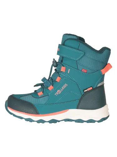 Trollkids Kid's Hafjell Winter Boots XT - Robuste Winterschuhe in Türkis, Gr. 28 - Wasserdichte und bequeme Winterstiefel für Kinder – ideal für den Alltag. Entdecken Sie weitere Top-Angebote von Trollkids bei Bergfreunde.de!