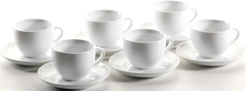 MÄSER Cappuccinoobere 22 cl mit Untere 15 cm 6er, WEISS - Thermobehälter, klassisches Design in elegantem Weiß, ideal für Gastronomie und Zuhause – perfekt kombinierbar für jeden Tisch!