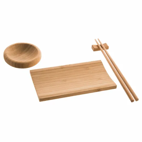 Reishunger Geschirr-Set Reishunger Sushi Servier Set (8-tlg), Bambus, aus Bambus