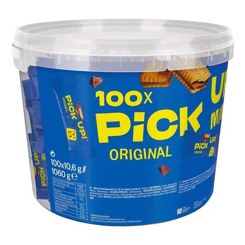 Leibniz Pick Up Minis Schokoriegel 100er Dose in braun von Leibniz