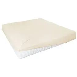 Elasthan-Feinjersey Toppertuch Ecru 180-200x200 von Primera