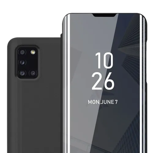 Hülle für Samsung Galaxy A31 Schutz Hülle Schutz Case Spiegel Cover Tasche Etui