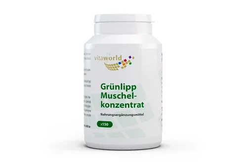 Vita World Grünlipp Muschel-Konzentrat 500mg 150 Kapseln laktosefrei