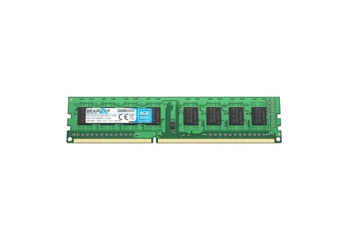 BRAINZAP 4GB RAM PC3-12800U-11-10-B0 DIMM PC-Arbeitsspeicher (1600 MHz, CL11, 2Rx8, Non-ECC, Unbuffered, Desktop-PCs - Intel und)