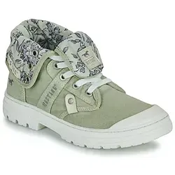 Mustang Sneakers mit floralem Innenfutter - Lässige Mustang Sneakers aus Textil mit hohem Tragekomfort. Vielseitig tragbar: umgeklappt für einen entspannten Look oder hochgeklappt für eine sportliche Variante. Robuste Sohle für besten Halt im Alltag.