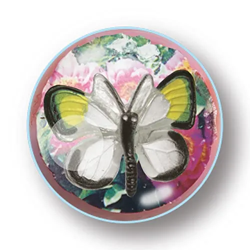 Deluxebase Mega Bounce – Schmetterling aus einem großen Hüpfball mit einer Tierfigur im Inneren, ein tolles Spielzeug für Kinder