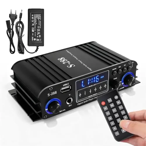 4-Kanal Verstärker 1200W Bluetooth 5.0