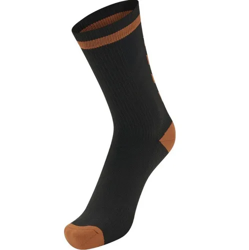 hummel Sportsocken Elite Indoor Low schwarz/orange - 1 Paar in schwarz von hummel