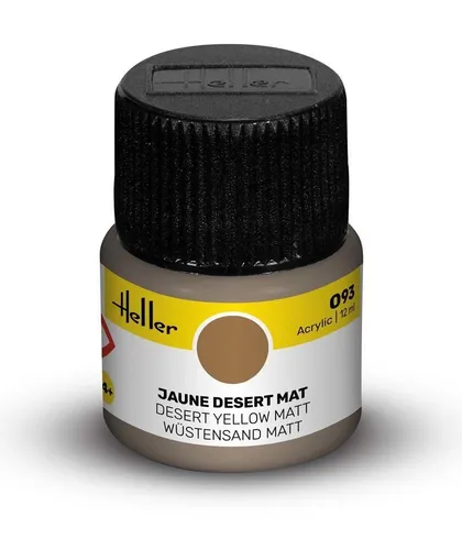 HELLER 9093 ACRYLFARBE 093 DESERT YELLOW MATT 12ML