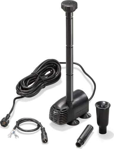 Solar Ersatzpumpe WaterSplash 470l 12 DC - Teichpumpe für Solaranlagen - Hochwertige Gartenpumpe mit max. 470 l/h Förderleistung, ideal für Solarteichpumpensets. Inkl. 5 m Kabel und Düsenset für vielseitige Anwendungen.