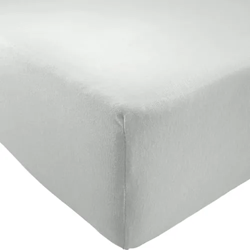 Produktbild REDBEST Spannbettlaken Pittsburgh Single-Jersey hellgrau Größe 180x200 cm - 200x200 cm