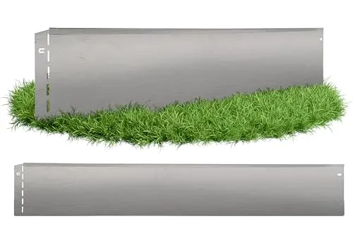 GartenAZ – Rasenkante Metall feuerverzinkt 103x20cm, flexible Rasenbegrenzung für saubere Abgrenzungen - Robuste Rasenkante aus feuerverzinktem Stahlblech, ideal für gerade und geschwungene Linien. Einfache Installation ohne Schrauben, perfekt für Beete, Kies und Rasenflächen – langlebig und pflegeleicht.