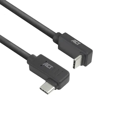ACT USB C Winkel Kabel 1m, PD 60W, links/rechts nach oben/unten - AC7481