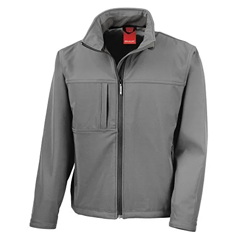 Result Herren Softshell-Jacke/Multifunktionsjacke, 3-lagig, wasserfest, atmungsaktiv (3XL) (Mittelgrau)