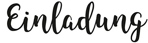 Rayher 29162000 Einladung Stempel - Holzstempel für Scrapbooking, Größe 3 x 9 cm, ideal für kreative Einladungskarten mit schönen Ergebnissen in Gold oder Silber.