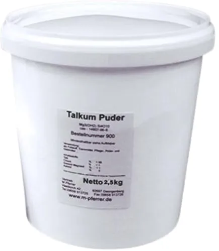 Talkum Puder im Eimer, Talk Asbestfrei (EUR 6,36 /kg) 2,5 kg