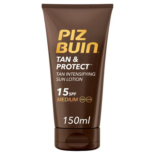 Tan & Protect Sonnenlotion SPF30 Piz Buin® 150ml - Unisex Sonnenlotion mit SPF30, ideal zum Bräunen und Schützen der Haut, perfekt für alle Hauttypen und sorgt für einen gleichmäßigen Teint.