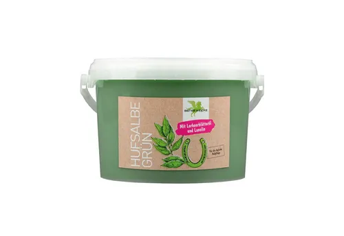 Bense & Eicke Tierpräparate Hufsalbe - grün - 2500 ml - Hufpflegeprodukt für Pferde, reguliert Feuchtigkeit und fördert Hornstabilität mit hochwertigen Ölen und Lorbeerblätteröl für gesundes Hufhornwachstum.