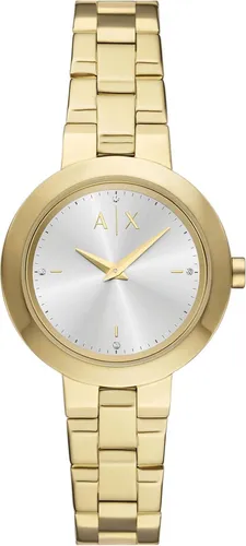 Armani Exchange Damen Uhr – Elegante Quarz-Zweizeigeruhr mit 36mm Gehäuse - Armbanduhren für Damen, präzises Quarzwerk und stilvolles Design mit kratzfestem Glas, wasserdicht bis 50m – ideal für Alltag und besondere Anlässe.