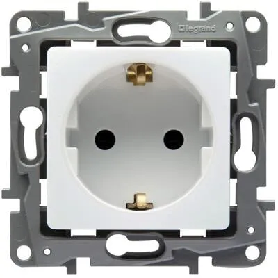 Legrand Schutzkontakt-Steckdose, 16A, 250V, weiß (664731)