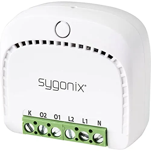 Sygonix SY-4699844 Wi-Fi Schalter - 3680 W, drahtlose Steuerung mit Zeitplan und Countdown, kompatibel mit Amazon Alexa und Google Home