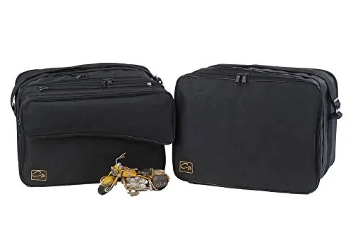 made4bikers Koffer Innentaschen mit Abnehmbarer Außentasche passend für BMW R1200GS (K25) R1200 GS mit Vario Koffer