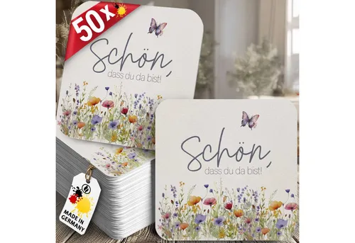 Glasuntersetzer & Bierdeckel Weiß von Funke & Brand