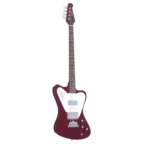 Gibson Non-Reverse Thunderbird Sparkling Burgundy E-Bass - Bassgitarre mit klassischem Set-Neck Design, erzeugt mächtigen Klang und langes Sustain. Ideal für Individualisten, die charakterstarke Bass Sounds suchen.