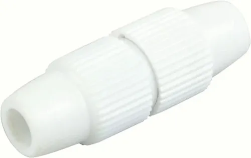 Schwaiger kvb16 532 Coaxial Connector - Coaxial Connector in Weiß, schraubbarer Innenleiter aus Kunststoff für optimale Signalübertragung