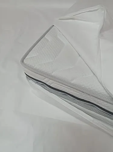 Allergiker Milben Bettwäsche Matratzenbezug, rundum 90 x 200 cm, Encasing Milbenkotdicht Höhe 16 cm, Milbenschutz für Hausstauballergiker