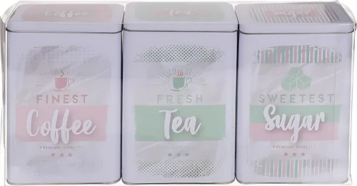 OOTB Rechteckige Metall-Dose Mint-Pink