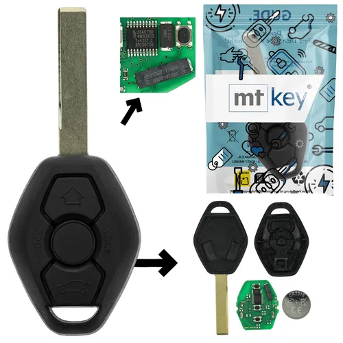 Funk Schlüssel CAS2 HU92 434MHZ für BMW Z3 E36 Z4 E85 X5 E53 6er E64 E63 X3 E83