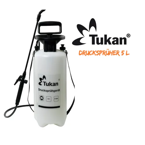 GLORIA Drucksprüher prima 5 Comfort - 5 L Gartenspritze mit 2,5 m Spiralschlauch, automatischer Druckaufbau durch Kompressoranschluss für müheloses Sprühen