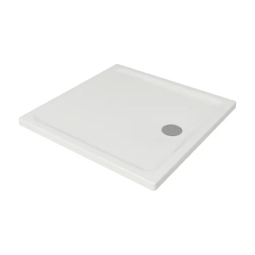 Belvit Acryl Duschtasse 90x90x4cm - Duschwannen aus hochwertigem Acryl, rutschfest und leicht zu reinigen, ideal für moderne Badezimmer.