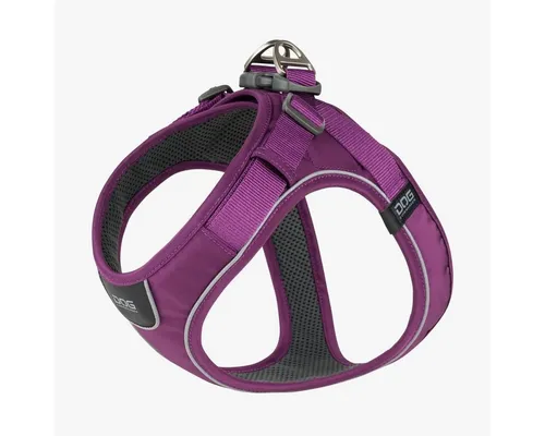 DOG Copenhagen Comfort Walk Go Geschirr Purple Passion XXS - Bequemes Step-in Geschirr für kleine Hunde, aus strapazierfähigem, schmutz- und wasserabweisendem Material. Ergonomisches Design mit verstellbaren Gurten für optimale Anpassung und sichere Spaziergänge.