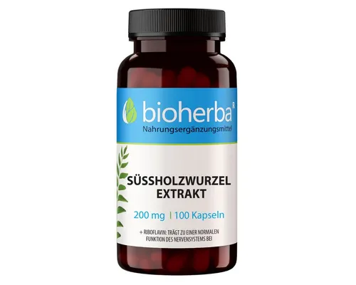 BIOHERBA R Süssholzwurzel Extrakt 200 mg 100 Kapseln Nahrungsergänzungsmittel