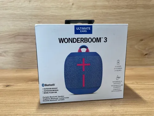 UE Wonderboom 3 - Tragbarer Bluetooth Lautsprecher, 14 Stunden Akkulaufzeit und USB-Stromversorgung für Musikgenuss überall
